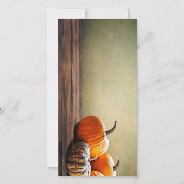 Thanksgiving kort med höstpumpor (Framsida)