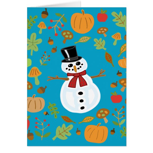 Thanksgiving-kort nr 1 OBS kort (Framsidan)