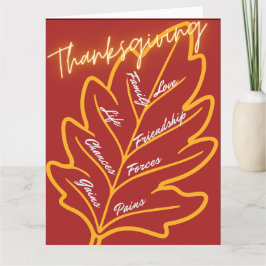 Thanksgiving-kort - RED Tack Kort