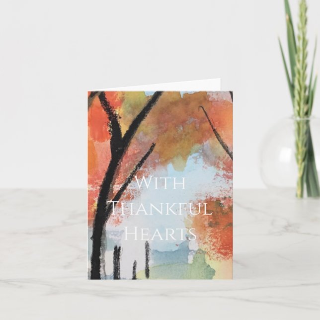 Thanksgiving-kort Tack Kort (Framsida)