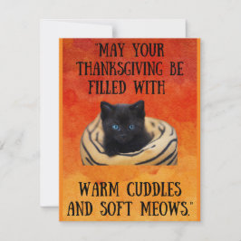 Thanksgiving kort, tacksamhet och firande julkort