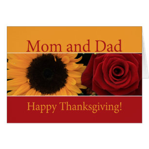 Thanksgiving-kortet Mamma & Pappa OBS Kort
