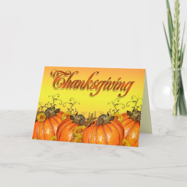 Thanksgiving-kortpumpsillustration Helgkort (Framsida)
