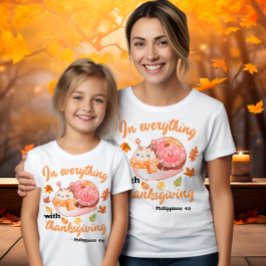 Thanksgiving kristen kvinna t shirt