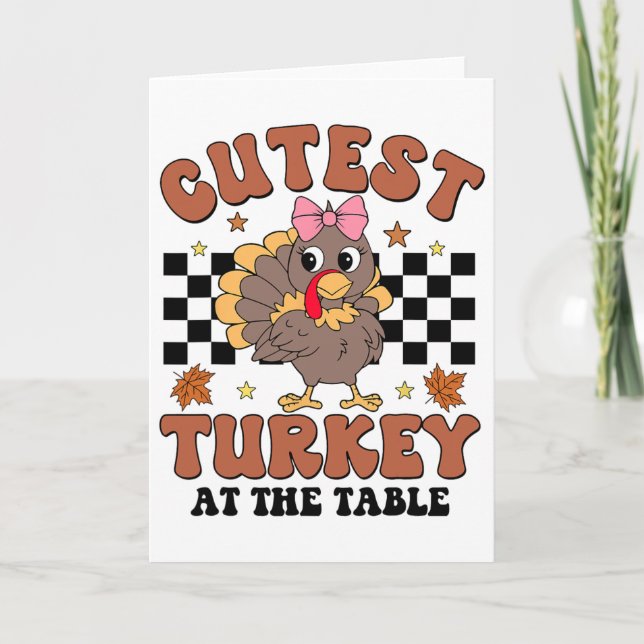 Thanksgiving Kutest Turkiet vid middagskvällen i B Kort (Framsida)