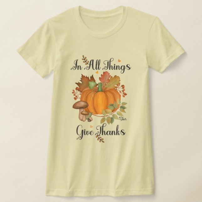 Thanksgiving Kvinnor T-Shirt (Laydown)
