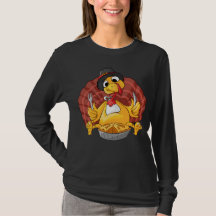 Thanksgiving Långärmad Shirt Turkey