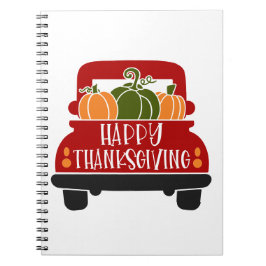 Thanksgiving Lastbil Anteckningsbok