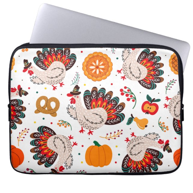 Thanksgiving ledamot, jag är Lycklig eftersom jag  Laptop Fodral (Framsidan)