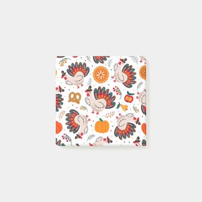 Thanksgiving ledamot, jag är Lycklig eftersom jag  Post-it Block (Framsida)