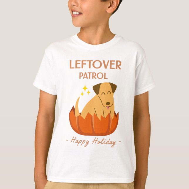 Thanksgiving Leftover Patrol T Shirt (Framsida)