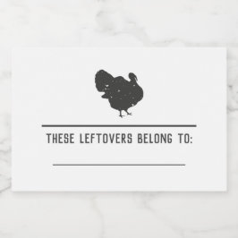 Thanksgiving Leftovers Stickers Friendsgiving Mat Etiketter
