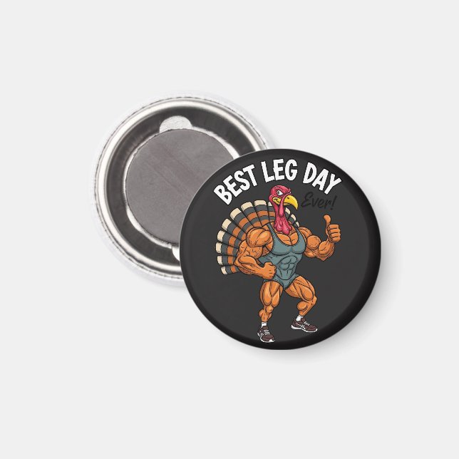Thanksgiving Leg Day Magnet (Front/Back)
