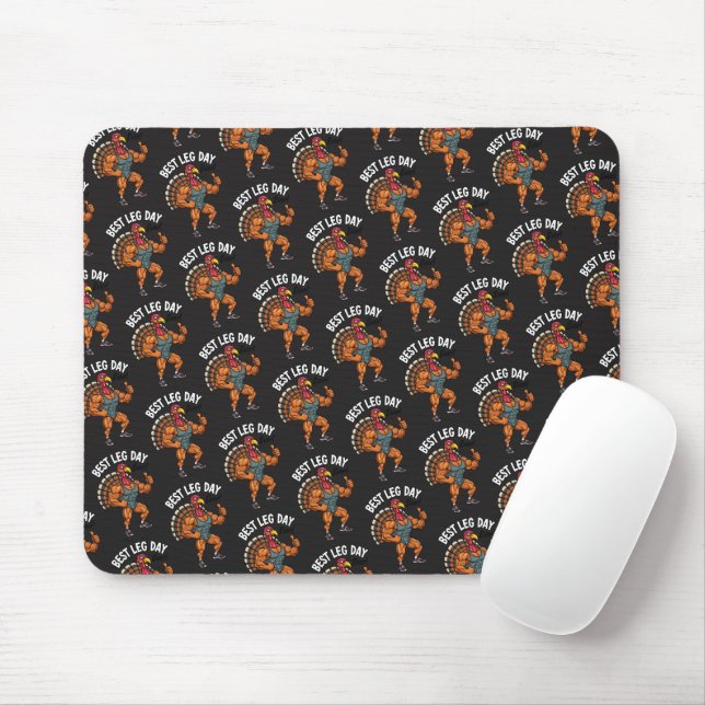 Thanksgiving Leg Day Mousepad Musmatta (Med mus)