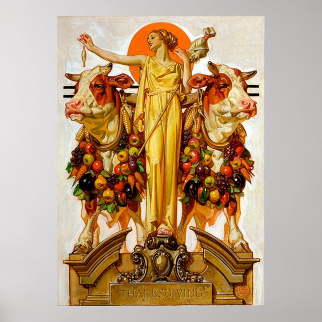 Thanksgiving - Leyendecker Poster (Framsidan)