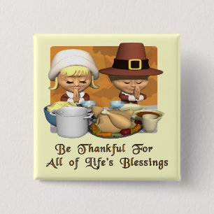 Thanksgiving: Liv välsignelser Knapp