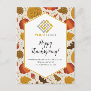 Thanksgiving Logotyp visitkort Vykort