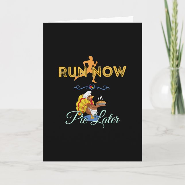 Thanksgiving Löpare - Spring Nu Paj Senare Kort (Framsida)