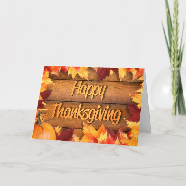 Thanksgiving Löv Helgkort (Framsida)