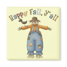Thanksgiving Lycklig Fall Square Magnet