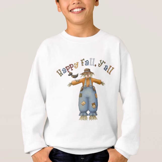 Thanksgiving Lycklig Fall T-Shirt (Framsida)