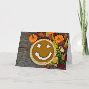 Thanksgiving Lycklig Pumpkin Paj Helgkort