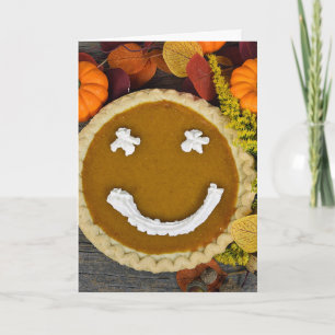 Thanksgiving Lycklig Pumpkin Paj Helgkort
