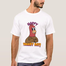 Thanksgiving Lycklig Turkiet T-Shirt