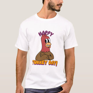 Thanksgiving Lycklig Turkiet T-Shirt