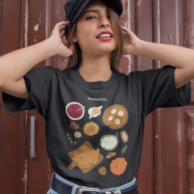 Thanksgiving - månhöst t shirt (Skapare uppladdad)