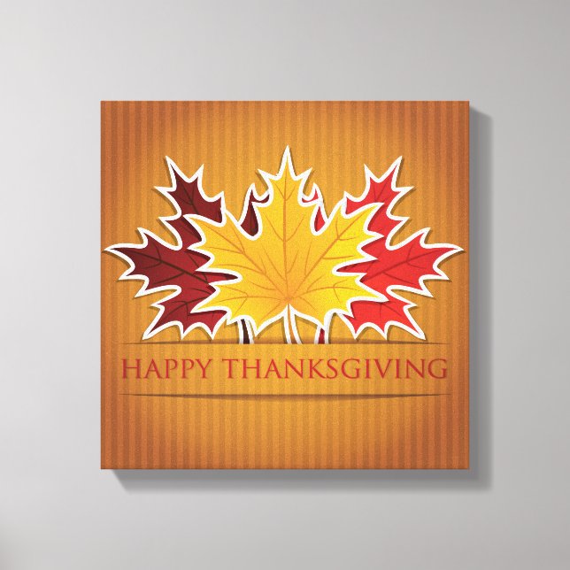 Thanksgiving maple löv canvastryck (Framsida)
