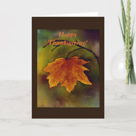 Thanksgiving Maple Löv-kort Helgkort