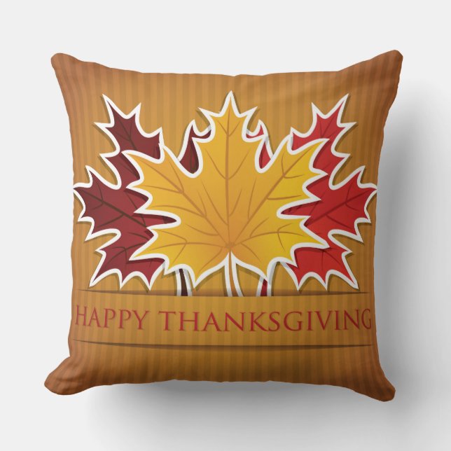 Thanksgiving maple löv kudde (Framsida)