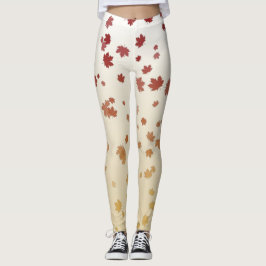 Thanksgiving Maple-Löv Leggings