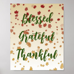 Thanksgiving Maple-Löv Poster
