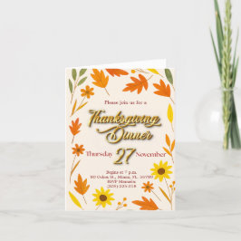 Thanksgiving-mappat gratulationskort kort