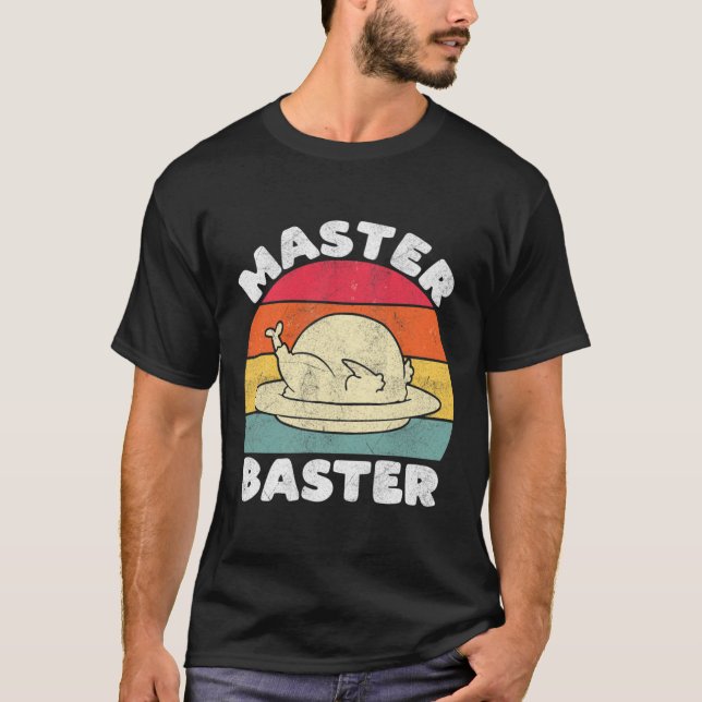Thanksgiving Master Baster Funny Turkietdagen Fall T Shirt (Framsida)
