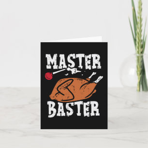Thanksgiving Master Baster Roligt Turkiet Day Fall Kort