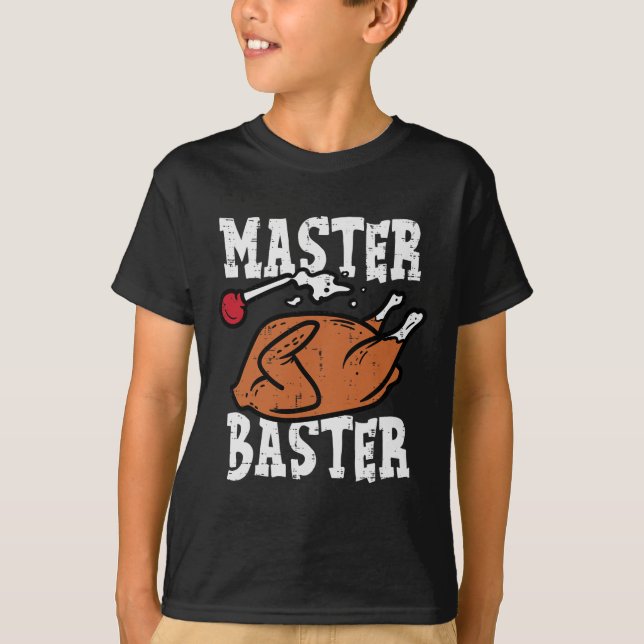Thanksgiving Master Baster Roligt Turkiet Day Fall T Shirt (Framsida)