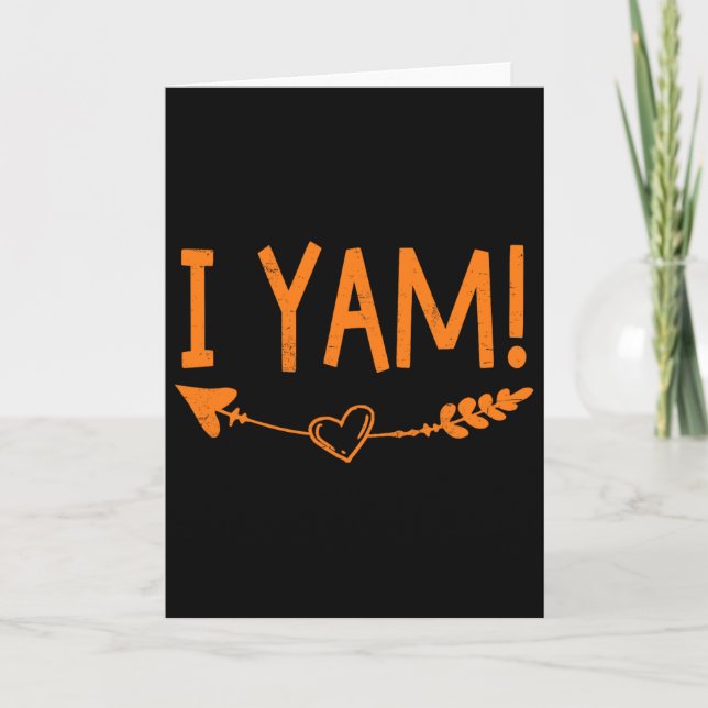 Thanksgiving matchande par Hon är min sötpotatis Kort (Framsida)