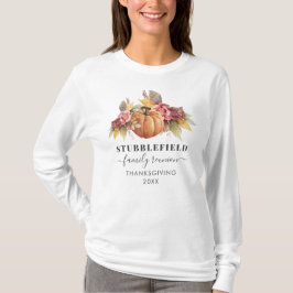 Thanksgiving Matching Family Reunion Pumpkin T Shirt