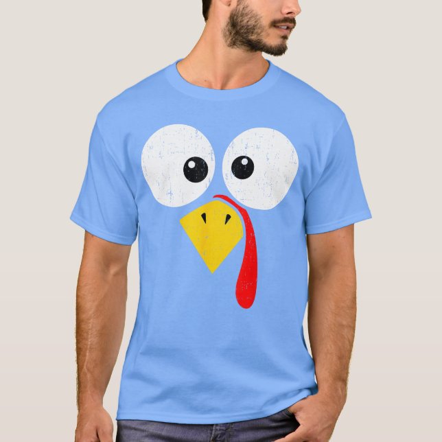 Thanksgiving Matching Family s Funnyurkey Costume  T Shirt (Framsida)