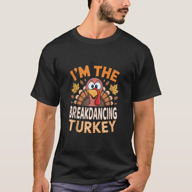Thanksgiving Matching I är Breakdansen Turkiet T Shirt (Framsida)