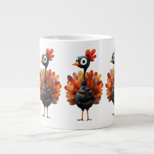 Thanksgiving med kalkon jumbo mugg