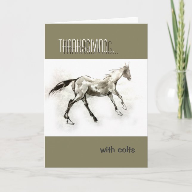 Thanksgiving med kolv Skriv om själv Helgkort (Framsida)