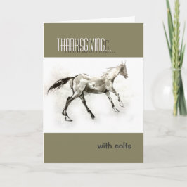 Thanksgiving med kolv Skriv om själv Helgkort