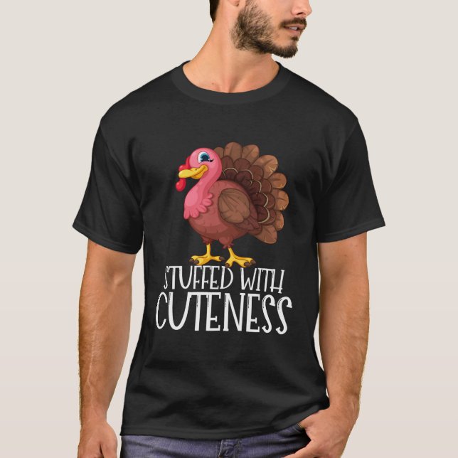Thanksgiving med lydighet Turkiet Girl T Shirt (Framsida)