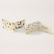 Thanksgiving med mappat kort