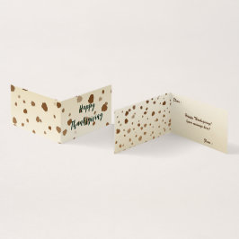 Thanksgiving med mappat kort