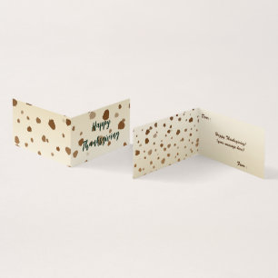 Thanksgiving med mappat kort